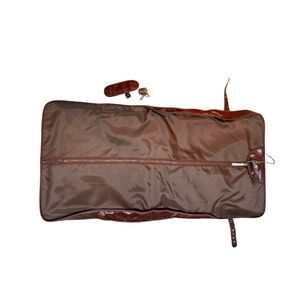 Royalton Men's Brown Trim Folding Suit Garment Bag One Size